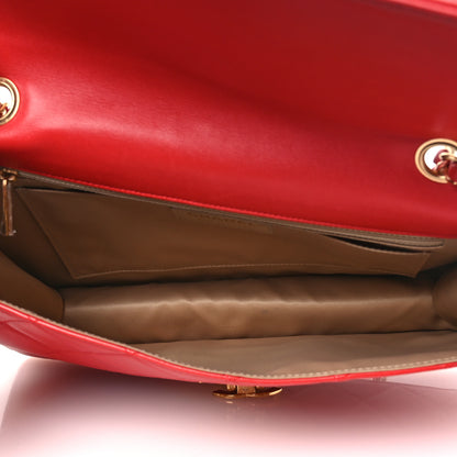 Chanel Lambskin Quilted Large Golden Class Flap Red 8 of 33