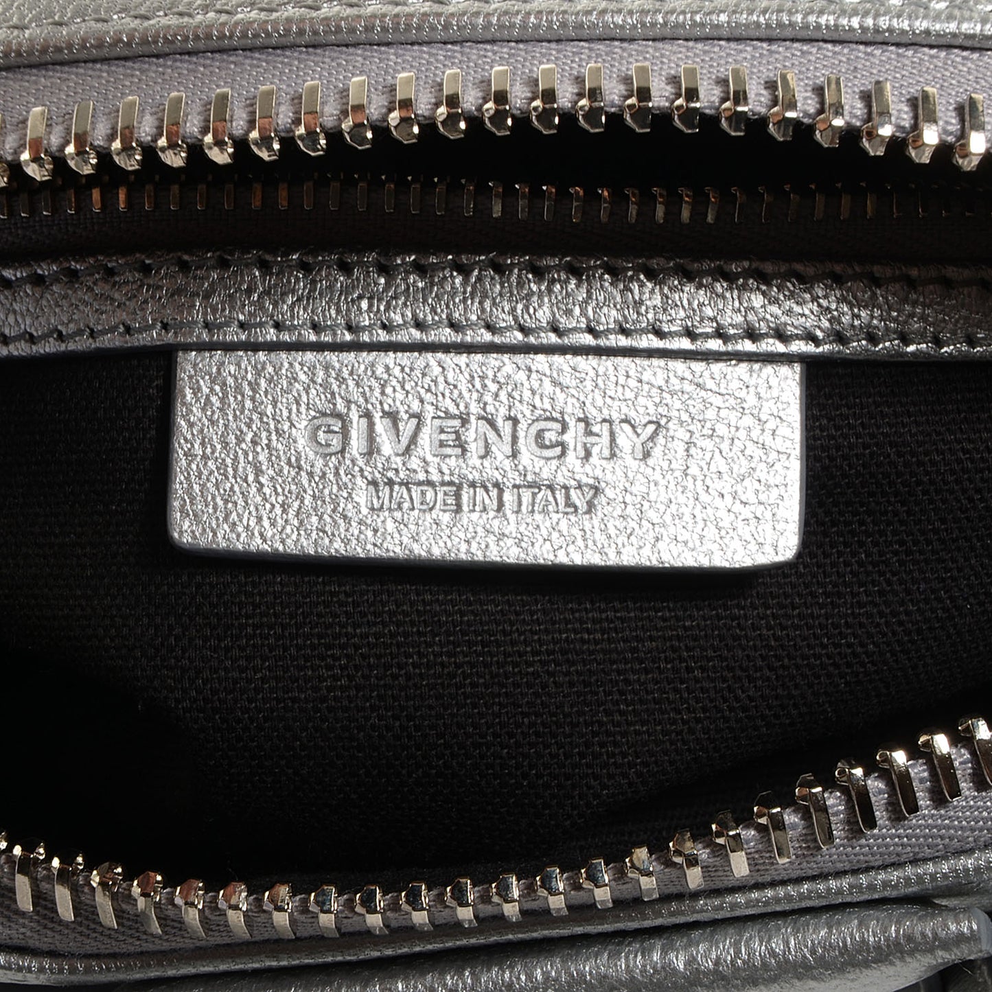 Sugar Goatskin Mini Antigona Silver