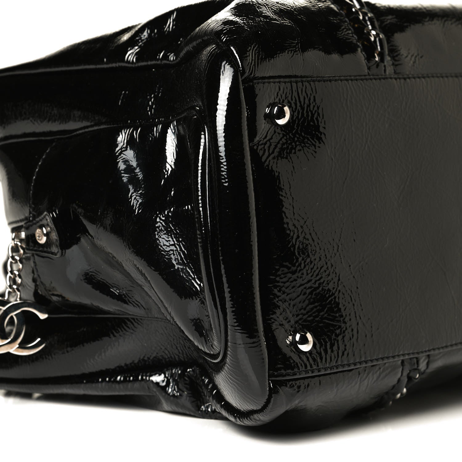 Chanel Patent Calfskin Large Luxe Ligne Tote Black 8 of 10