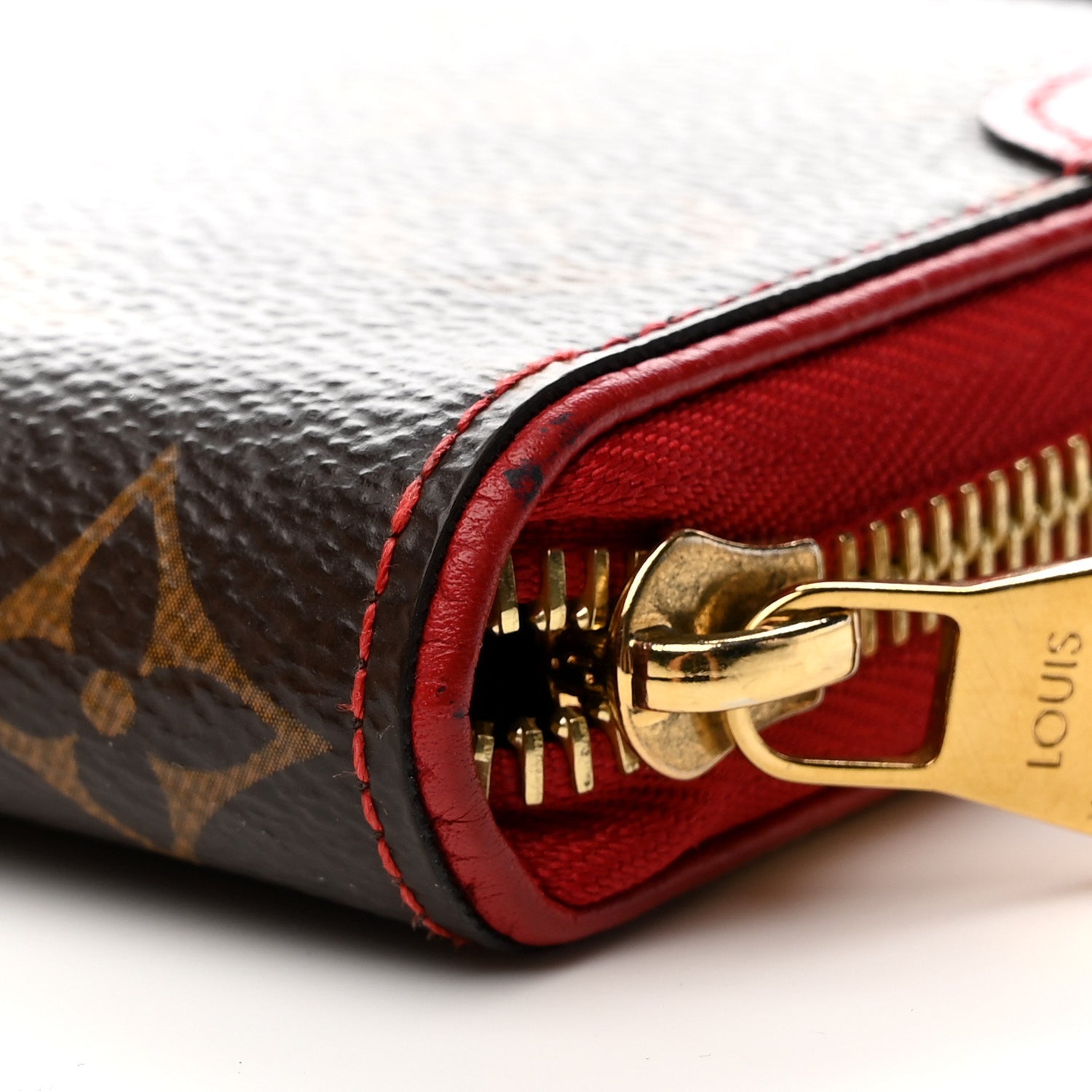 Louis Vuitton Monogram Retiro Zippy Wallet Cherry 12 of 13