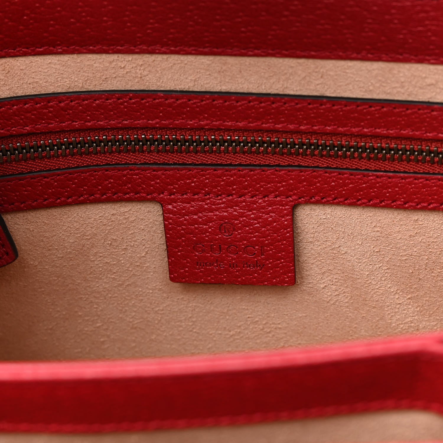 Gucci GG Supreme Monogram Small Queen Margaret Top Handle Bag Red 6 of 9