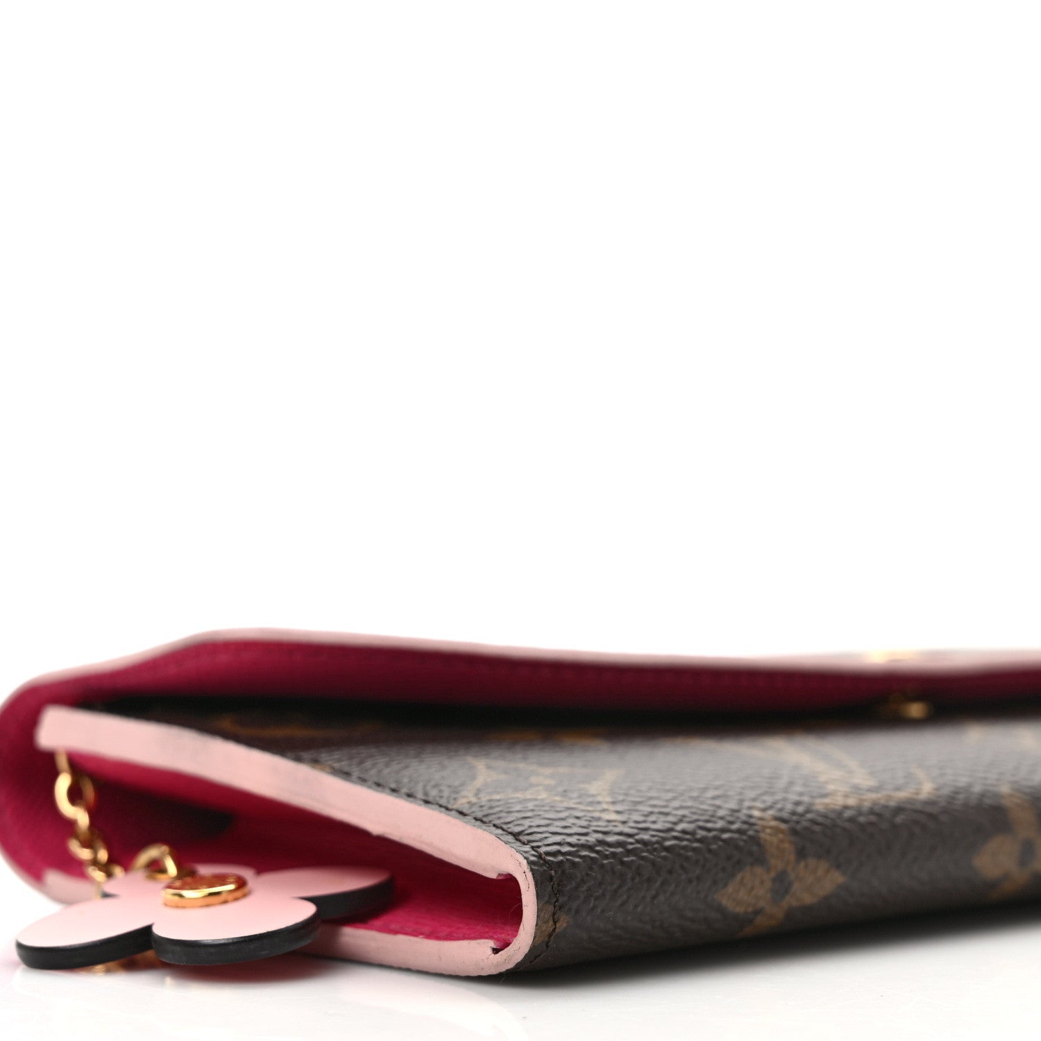 Louis Vuitton Monogram Bloom Flower Emilie Wallet Fuchsia 7 of 8