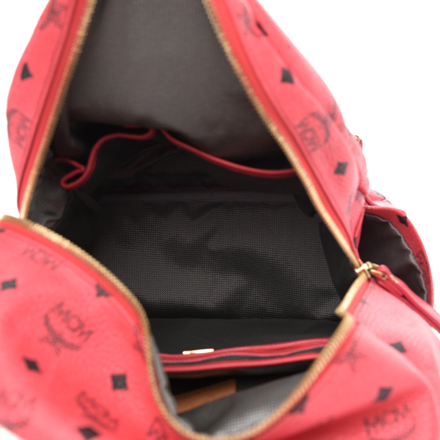 MCM Visetos Medium Side Studs Stark Backpack Corail 5 of 22