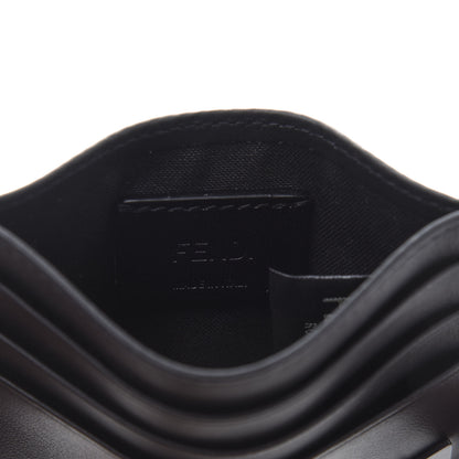 Fendi Vitello Century Mini Bug Eyes Card Holder Black 8 of 10