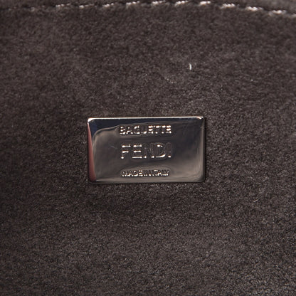 Fendi Nappa Rabbit Fox Fur Micro Buggie Baguette Black 7 of 8