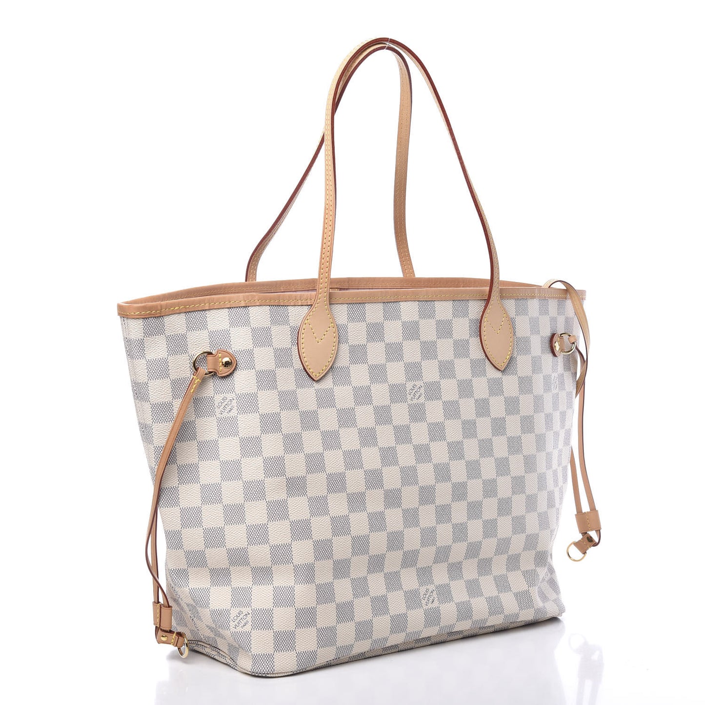Damier Azur Neo Neverfull MM Rose Ballerine