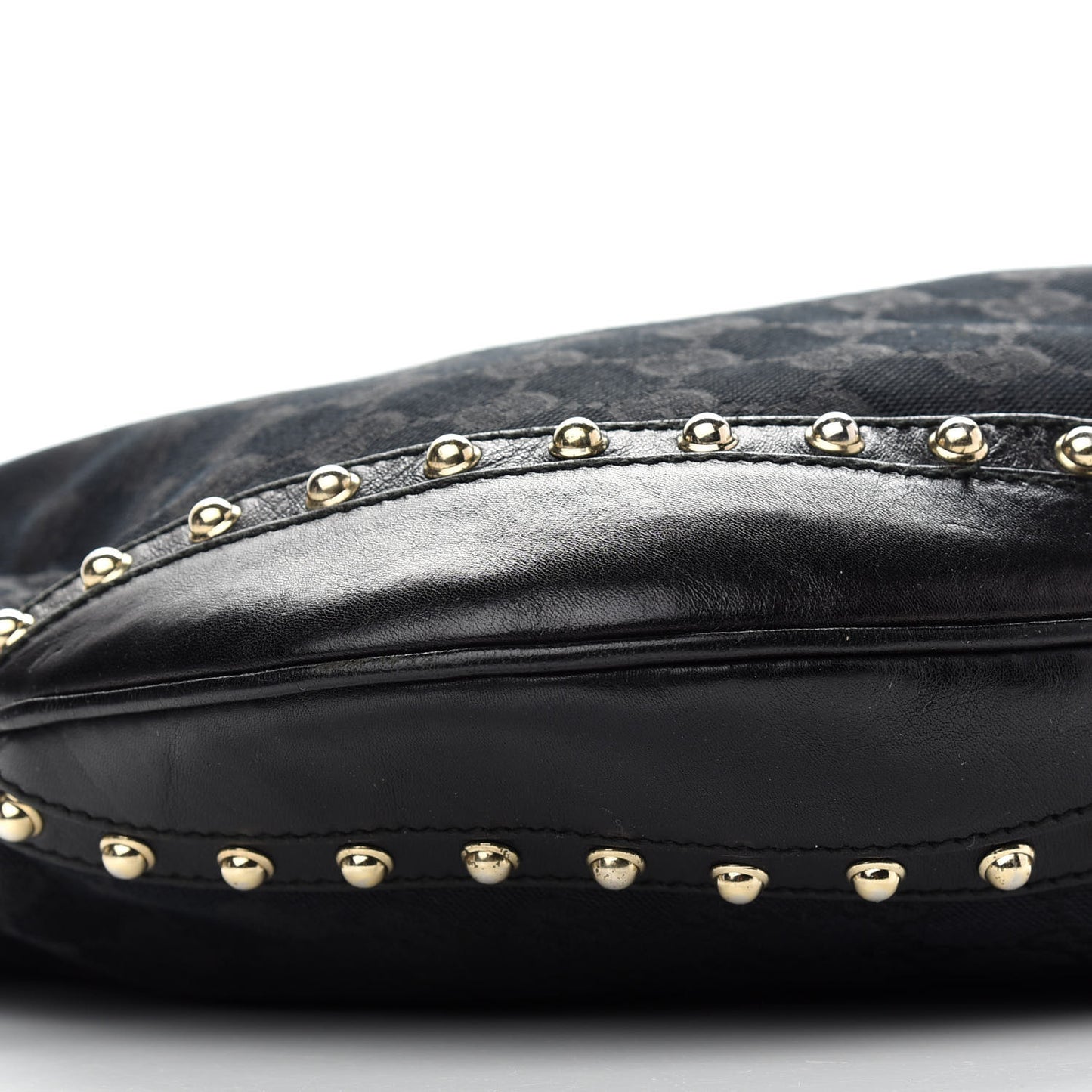 Monogram Web Pelham Studded Shoulder Bag Black