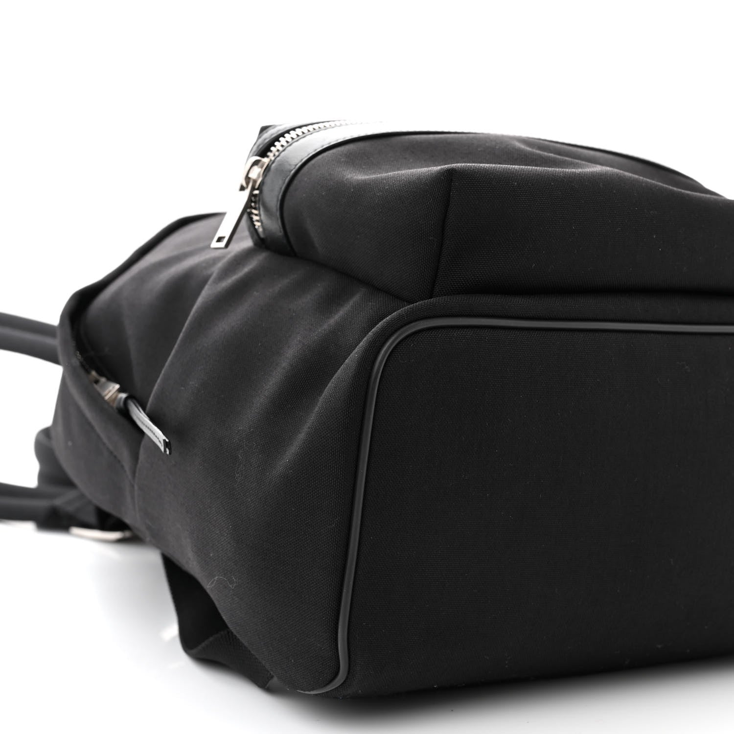 Saint Laurent Canvas City Backpack Black 9 of 11