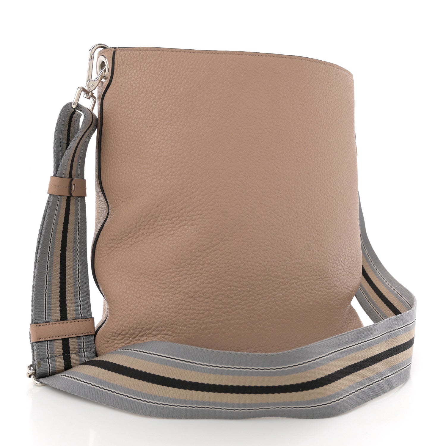 Prada Vitello Phenix Embossed Logo Shoulder Bag Cammeo 3 of 12