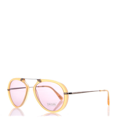 Tom Ford Aaron Aviator Sunglasses TF473 Yellow 1 of 8