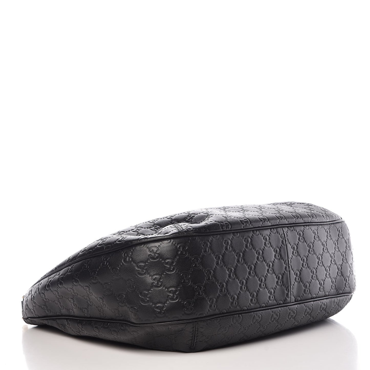 Guccissima Large New Ladies Web Hobo Black