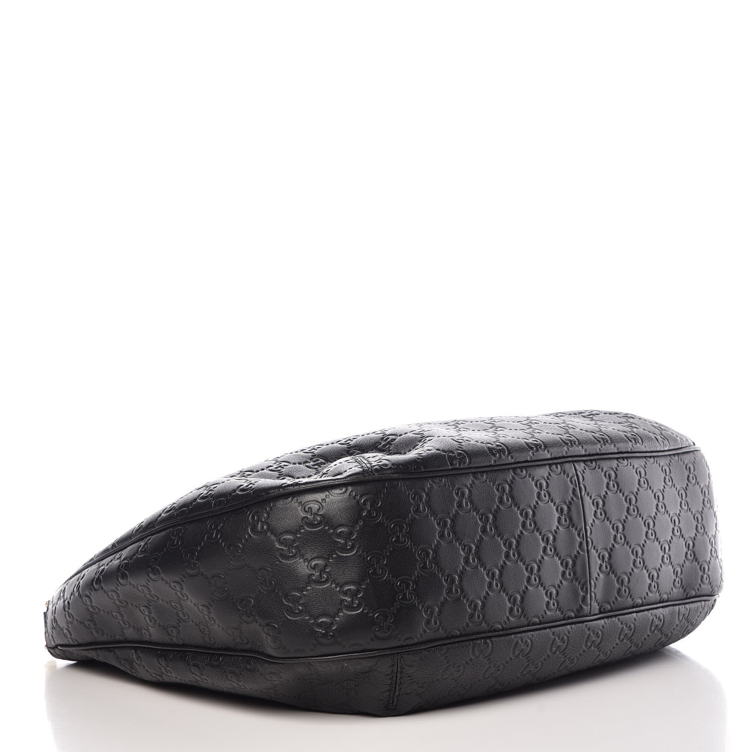 Gucci Guccissima Large New Ladies Web Hobo Black 4 of 8