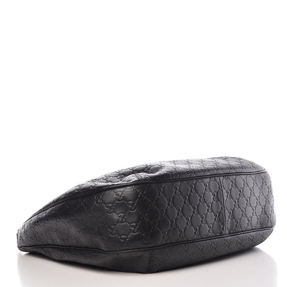 Gucci Guccissima Large New Ladies Web Hobo Black 4 of 8