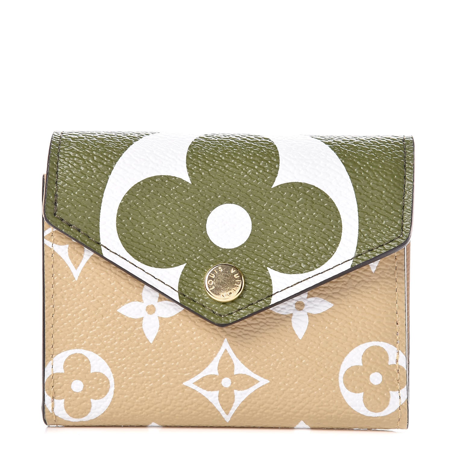 Louis Vuitton Monogram Giant Zoe Wallet Kaki 1 of 7