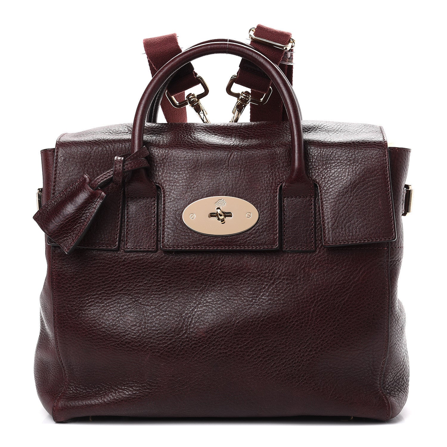 Mulberry Natural Leather Cara Delevigne Convertible Satchel Oxblood 1 of 8