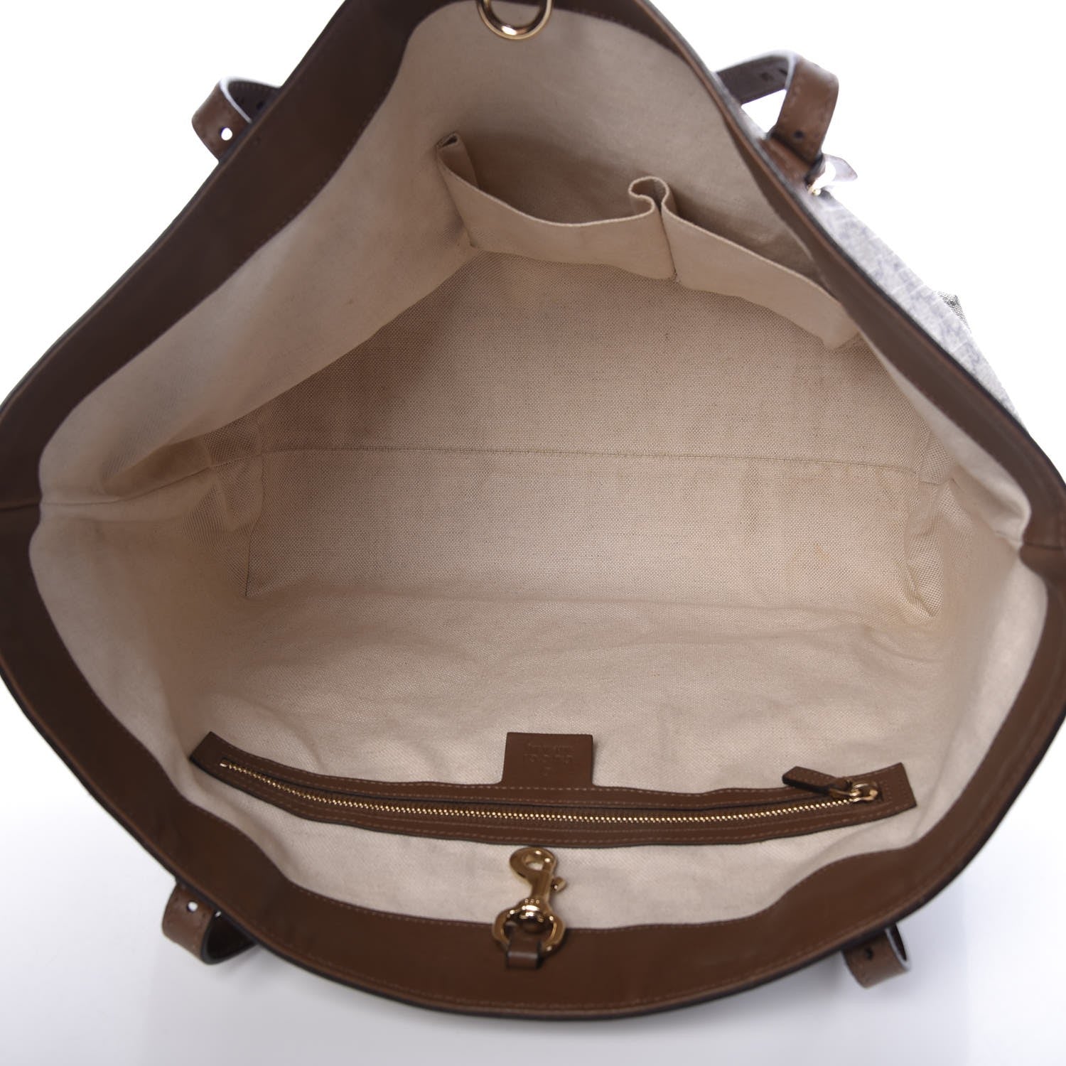Gucci GG Supreme Monogram Medium Nice Tote Brown 5 of 8