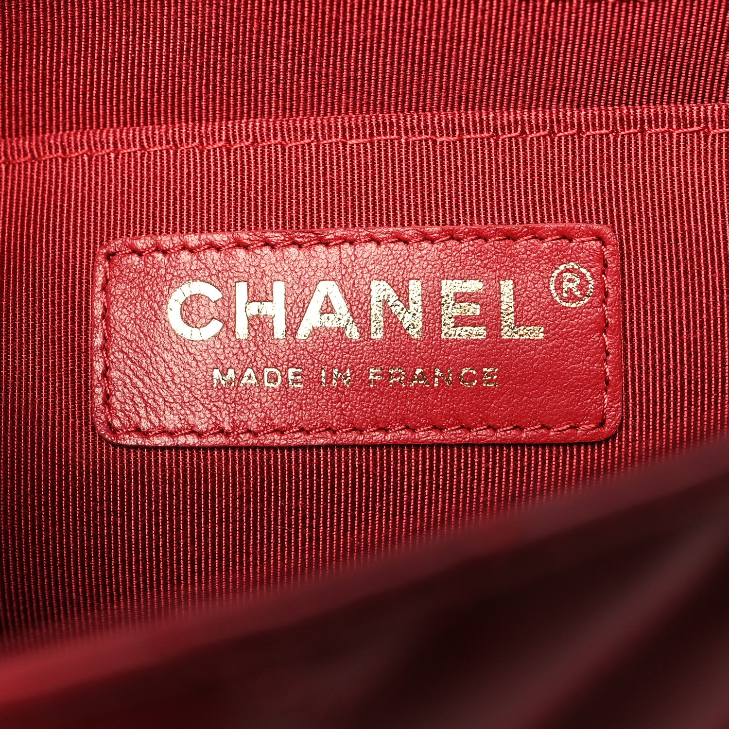 Chanel Calfskin Chevron Quilted Mini Statement Flap Red 6 of 11