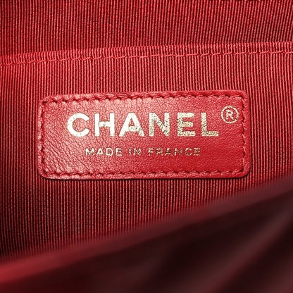 Chanel Calfskin Chevron Quilted Mini Statement Flap Red 6 of 11