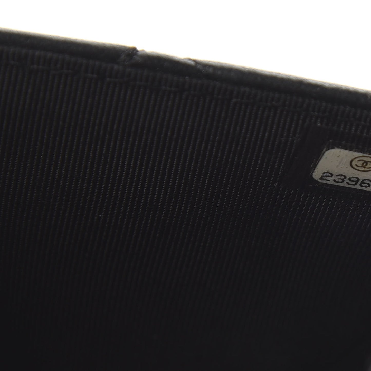 Lambskin Quilted Wallet On Chain WOC Black
