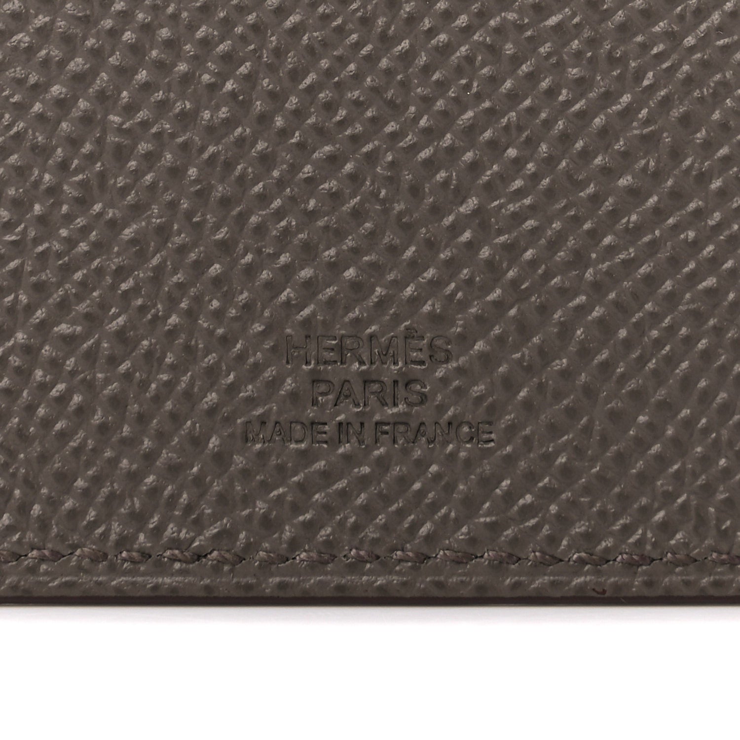Hermes Epsom Tarmac Dot PM Passport Holder Etain Black 6 of 8