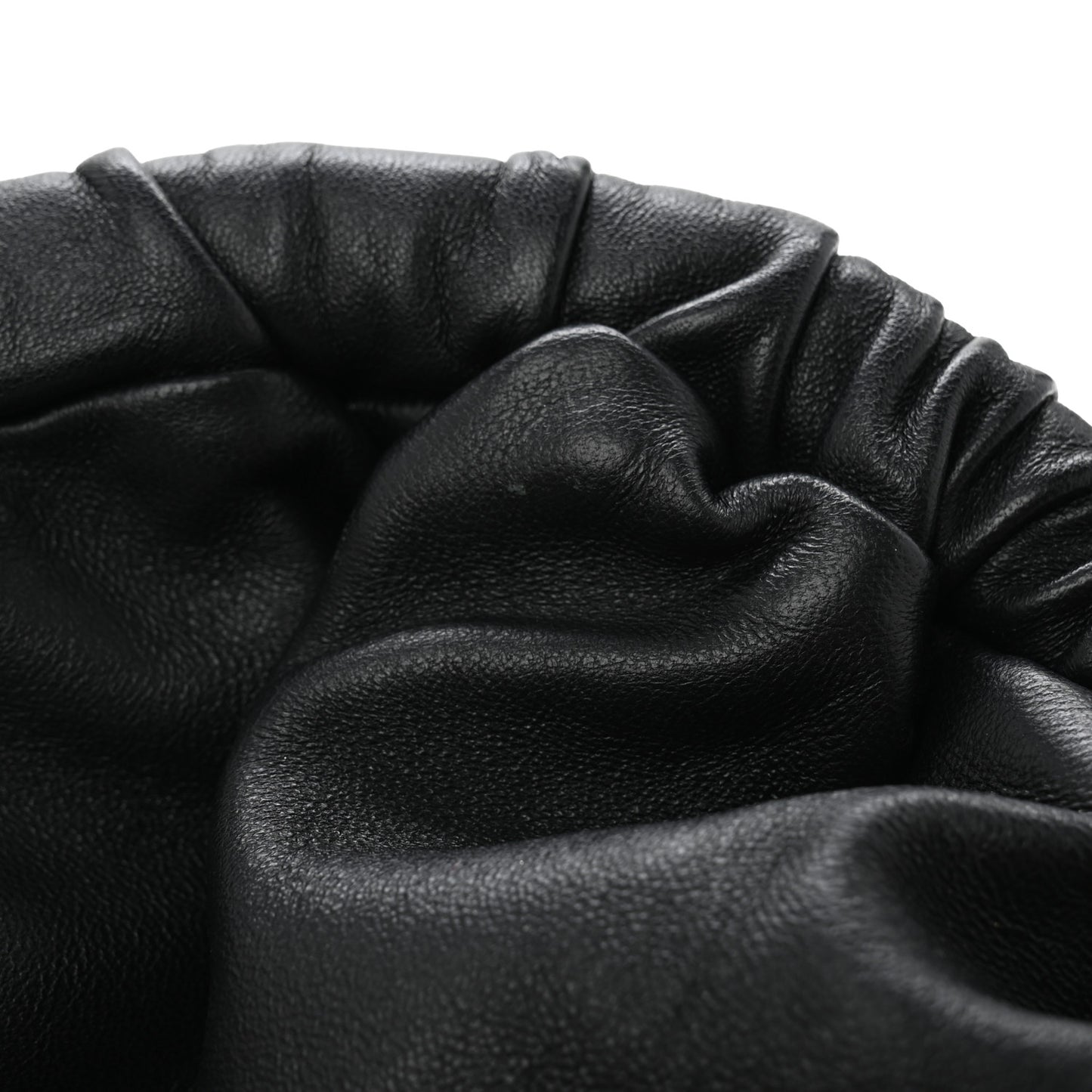 Lambskin Cloud Clutch Black
