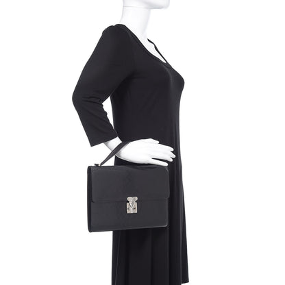 Louis Vuitton Monogram Glace Anouchka Pochette GM Black 2 of 19