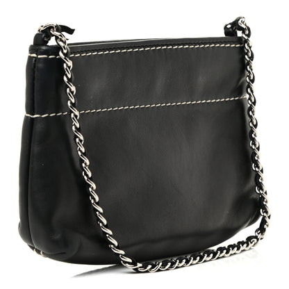 Chanel Lambskin Lax Pochette Black 2 of 13