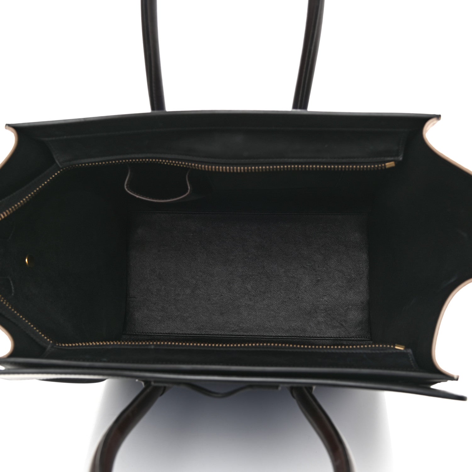 Celine Elephant Calfskin Mini Tri-Color Luggage Indigo 5 of 13