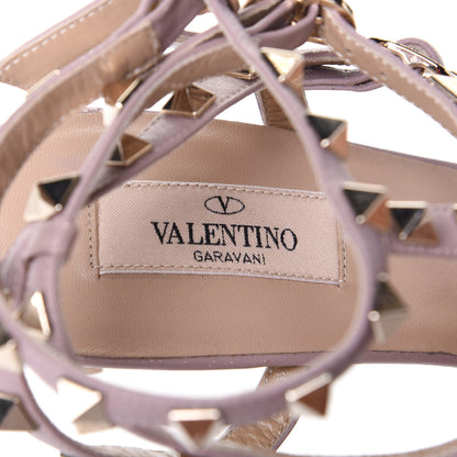Valentino Garavani Patent Nappa Rockstud Ankle Strap 65mm Pumps 40.5 Poudre 8 of 9