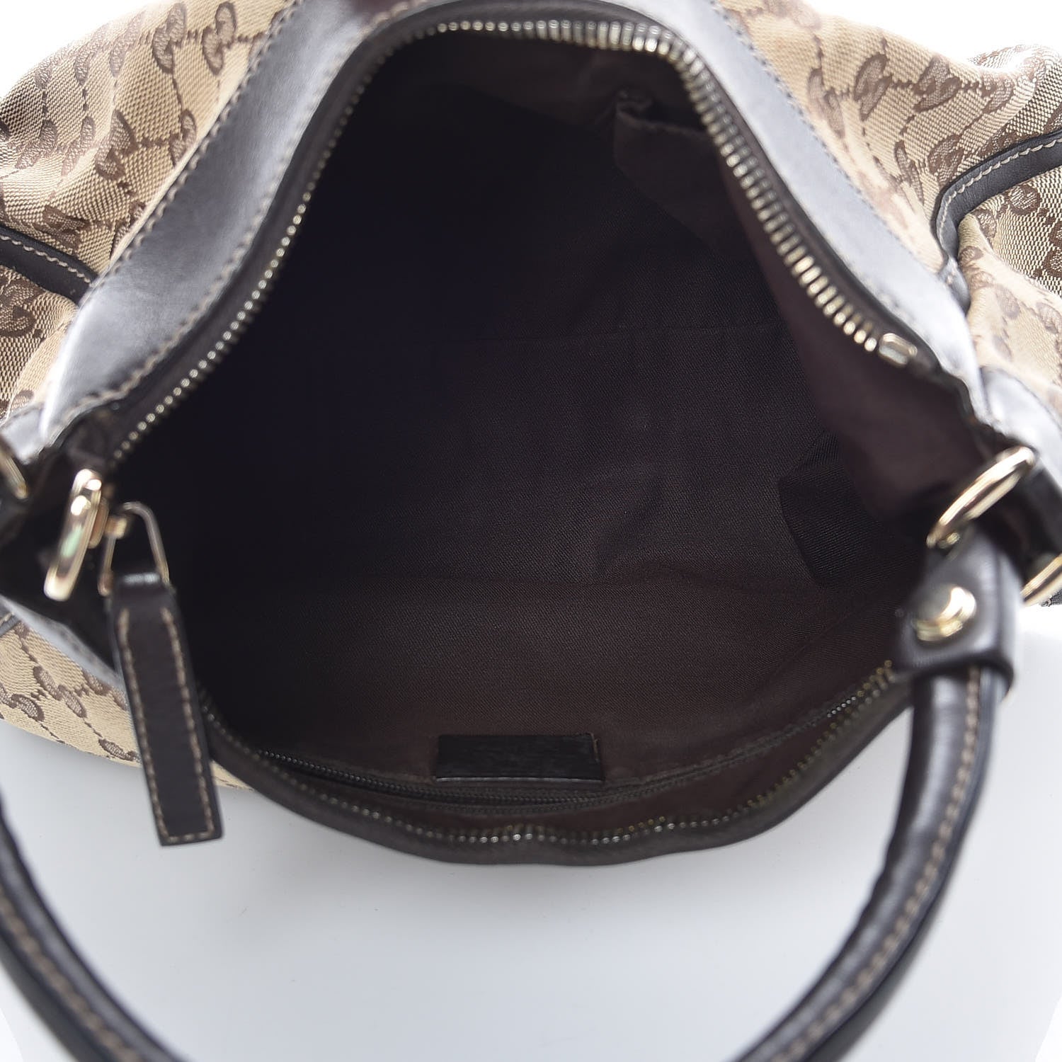 Gucci Monogram Small D Gold Hobo Brown 5 of 20