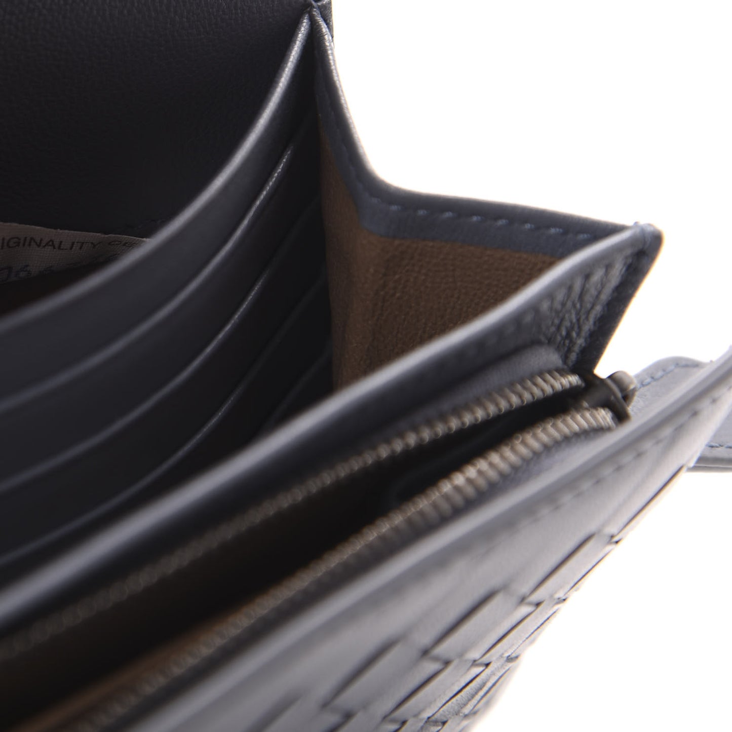 Nappa Intrecciato Continental Wallet Krim