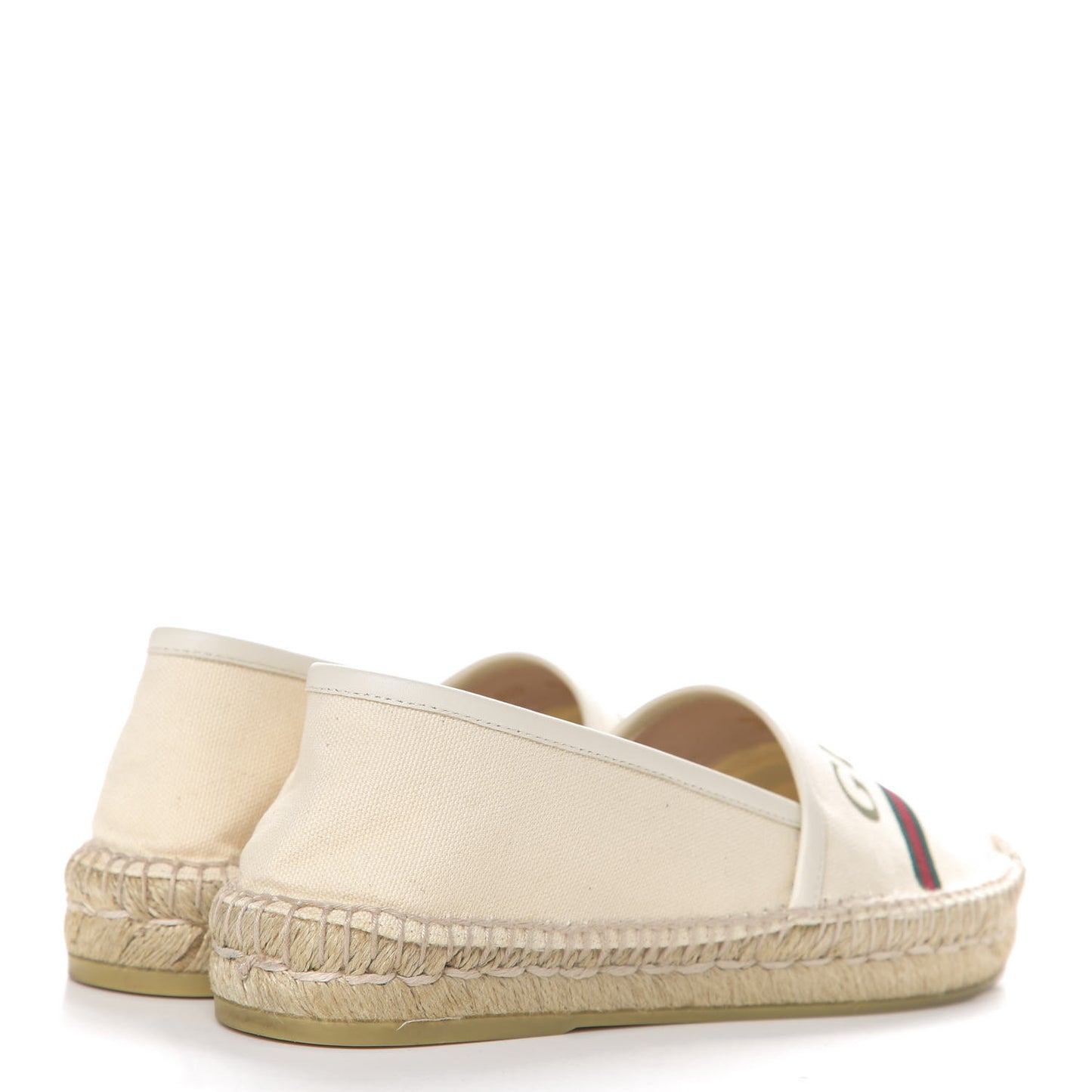 Canvas Logo Espadrilles 37 Greggio White