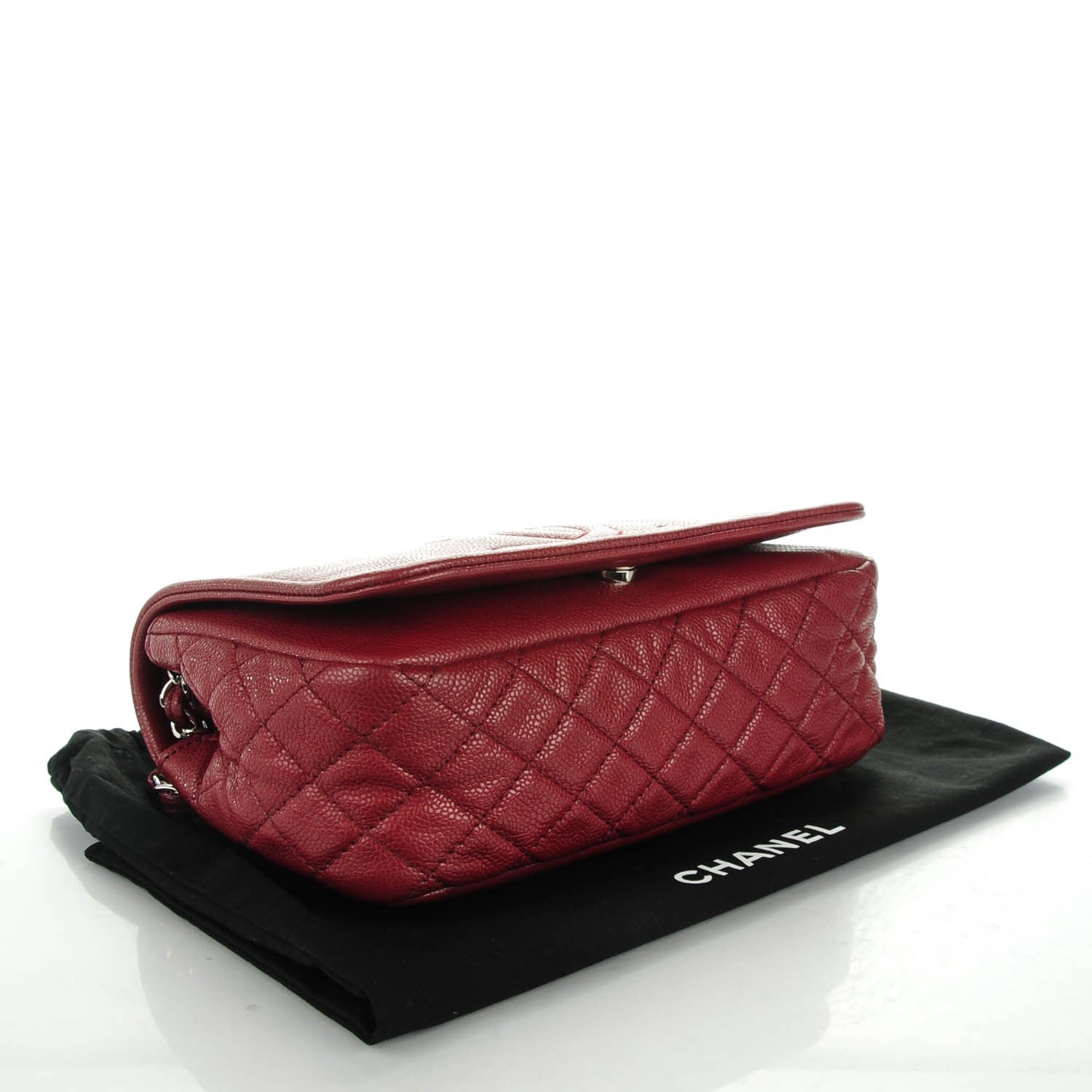 Chanel Caviar Medium Timeless CC Flap Dark Red 4 of 7