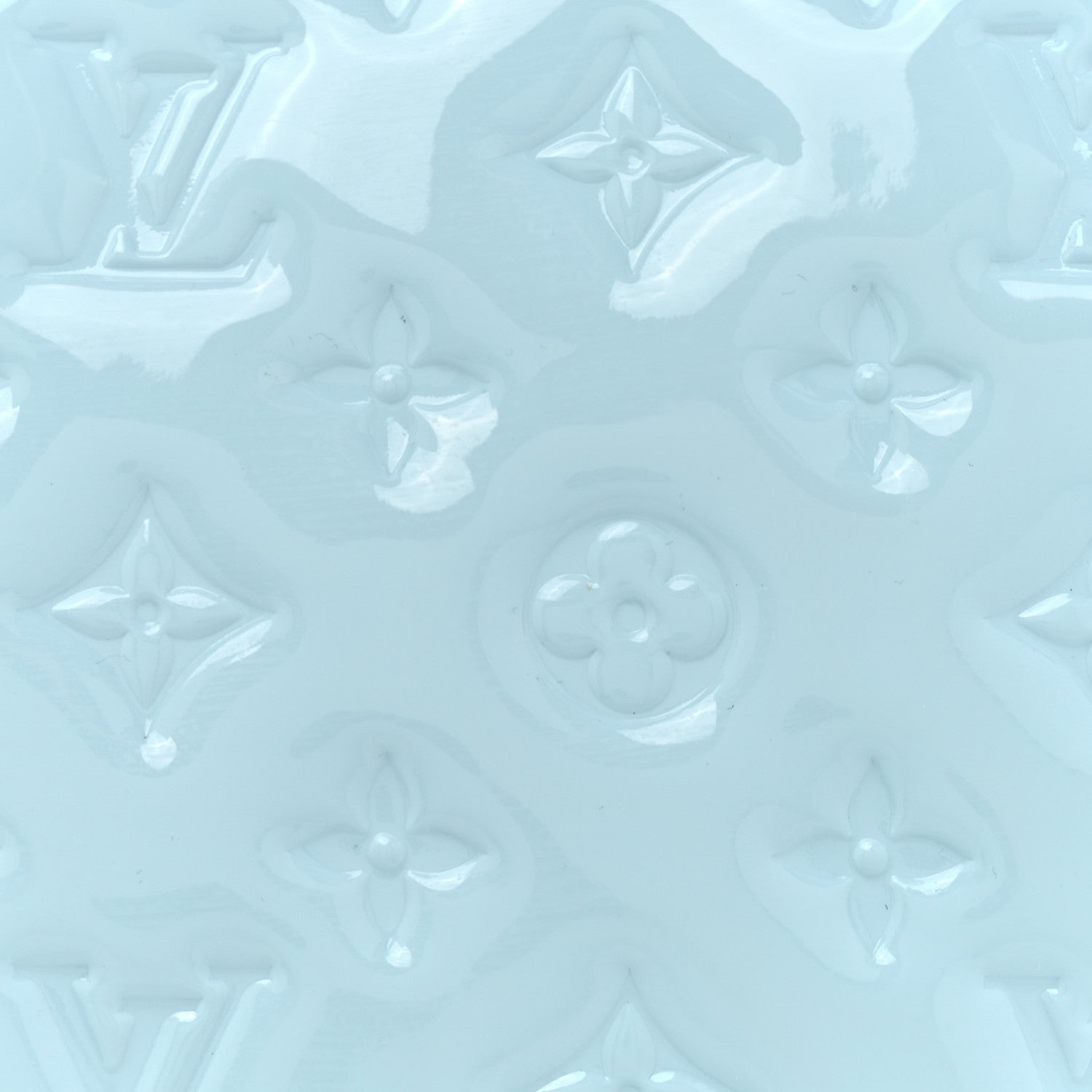 Louis Vuitton Patent Embossed Monogram Coussin PM Sky Blue 8 of 12