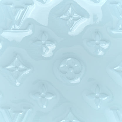 Louis Vuitton Patent Embossed Monogram Coussin PM Sky Blue 8 of 12
