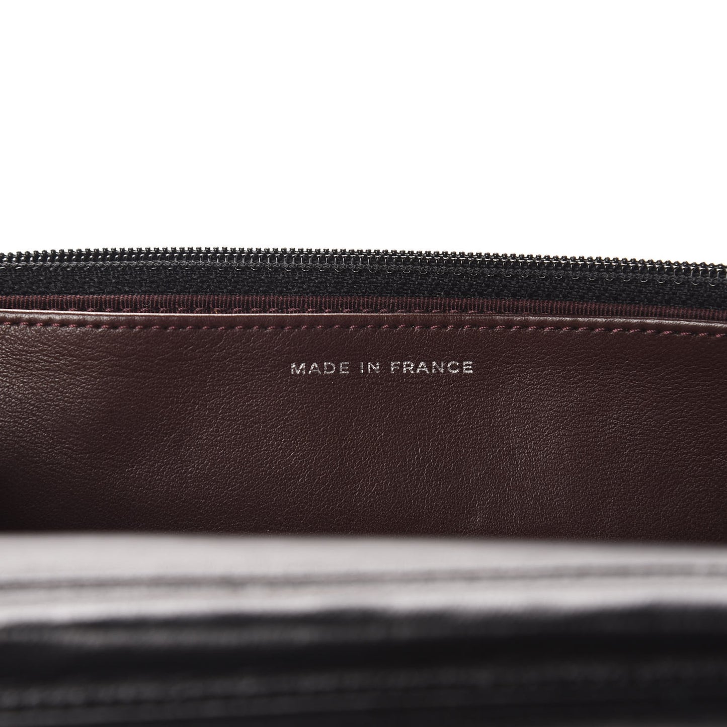 Lambskin Quilted Wallet On Chain WOC Black