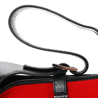 Gucci Suede Small Jackie O Hobo Red 10 of 10