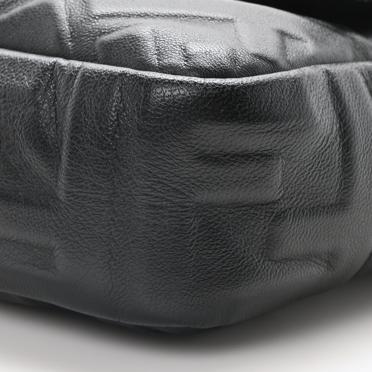 Fendi Nappa FF 1974 Embossed Baguette Black 10 of 10