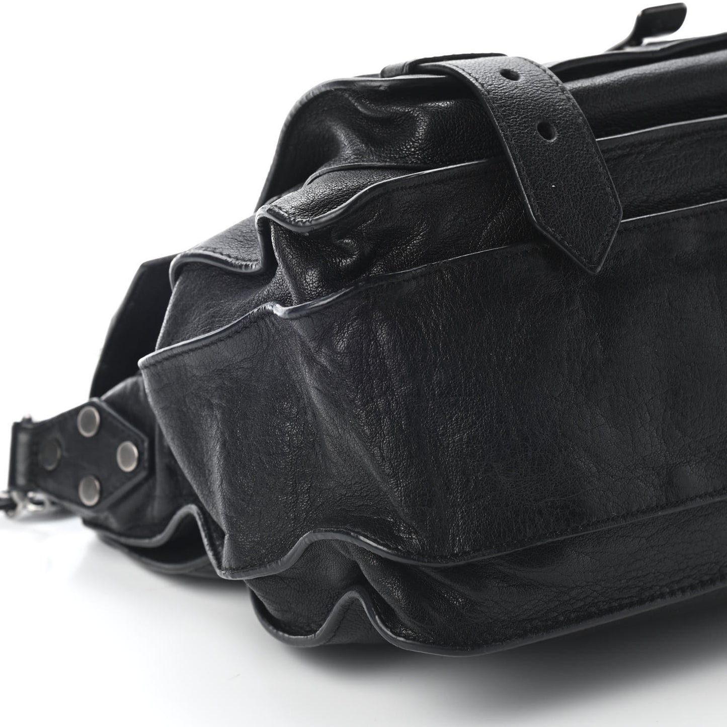 Lambskin Medium PS1 Satchel Black