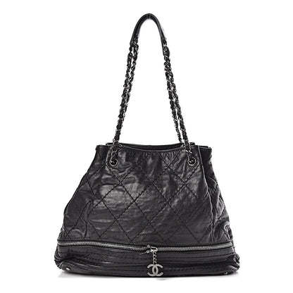 Chanel Lambskin Expandable Tote Black 1 of 10