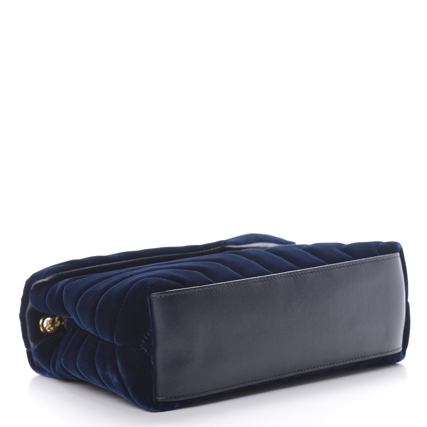 Saint Laurent Velvet Y Quilted Monogram Small Loulou Chain Satchel Medium Blue 3 of 13