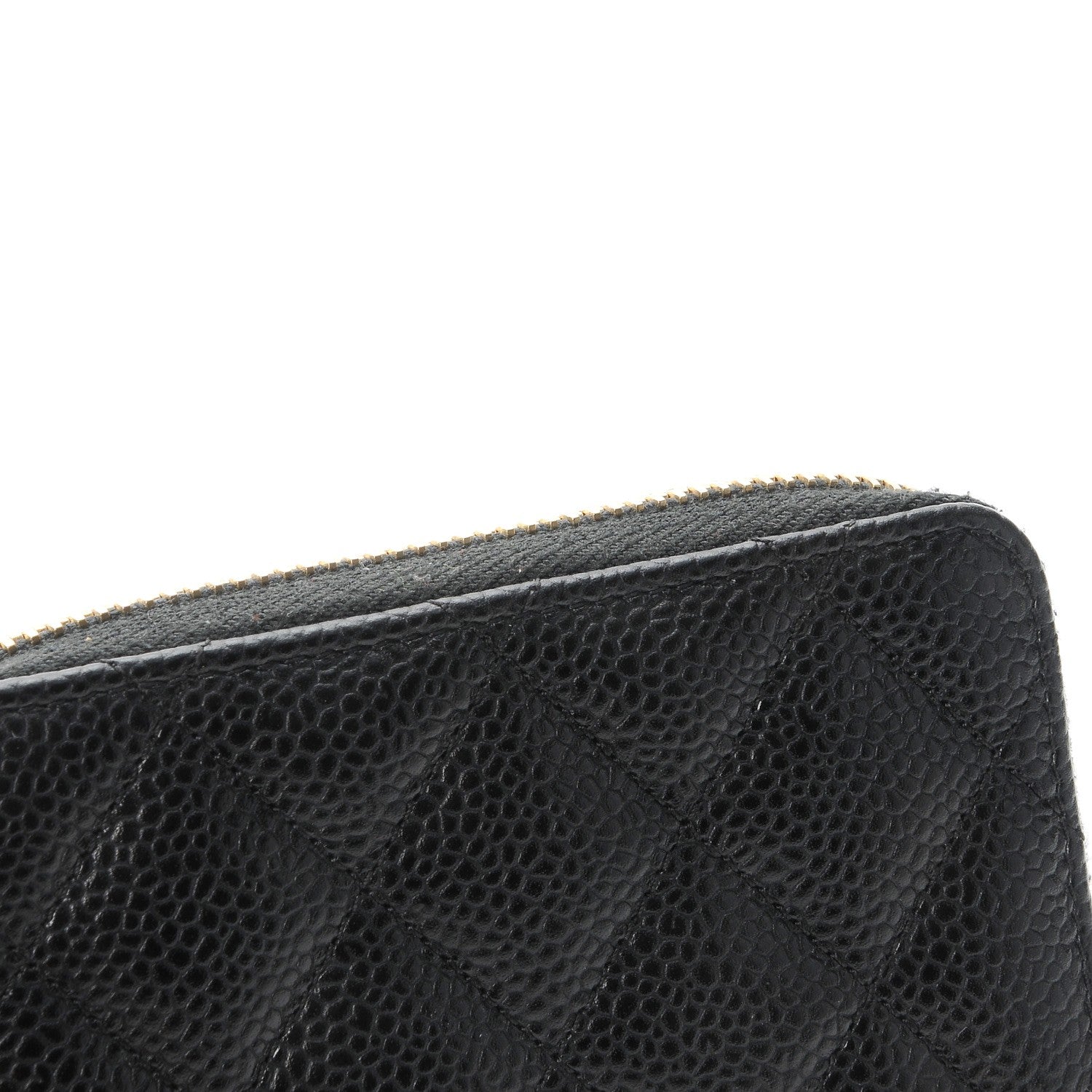Chanel Caviar Quilted Zip Coin Purse Black 9 of 10