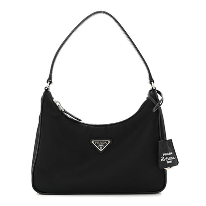 Prada Tessuto Nylon Saffiano Mini Re-Edition 2005 Bag Black 1 of 13