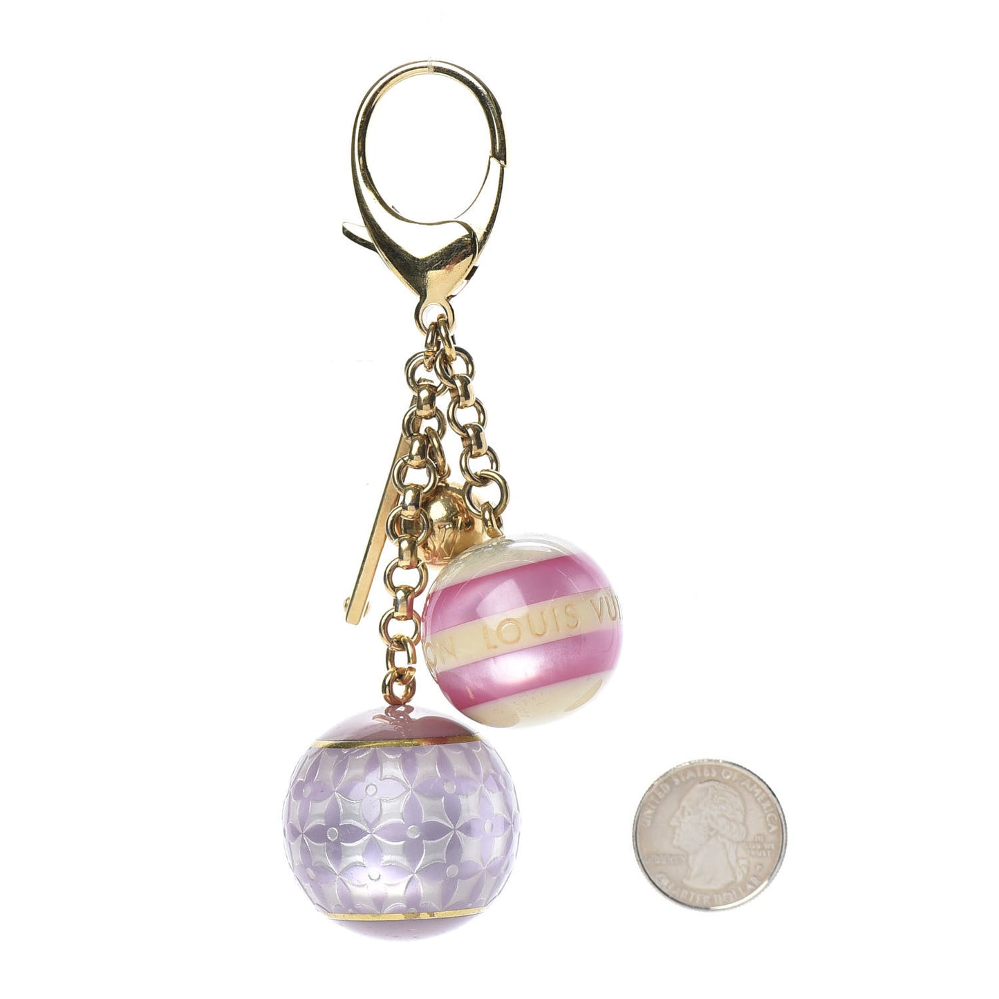 Mini Lin Croisette Bag Charm Violet
