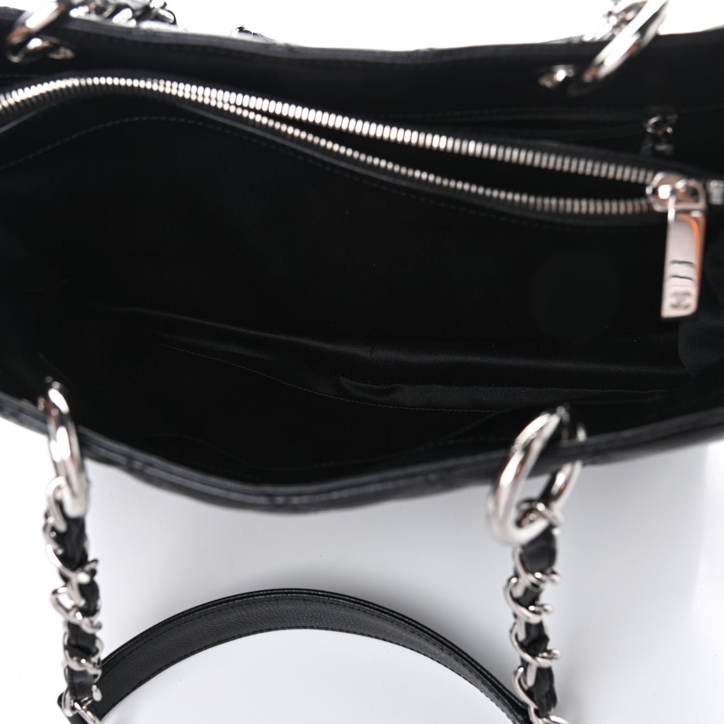 Caviar Quilted Grand Shopping Tote GST Black