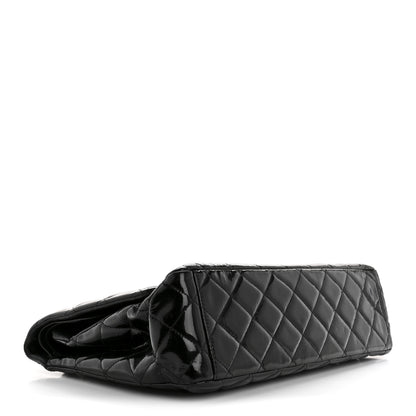 Chanel Patent Quilted Maxi Double Flap Black 4 of 17