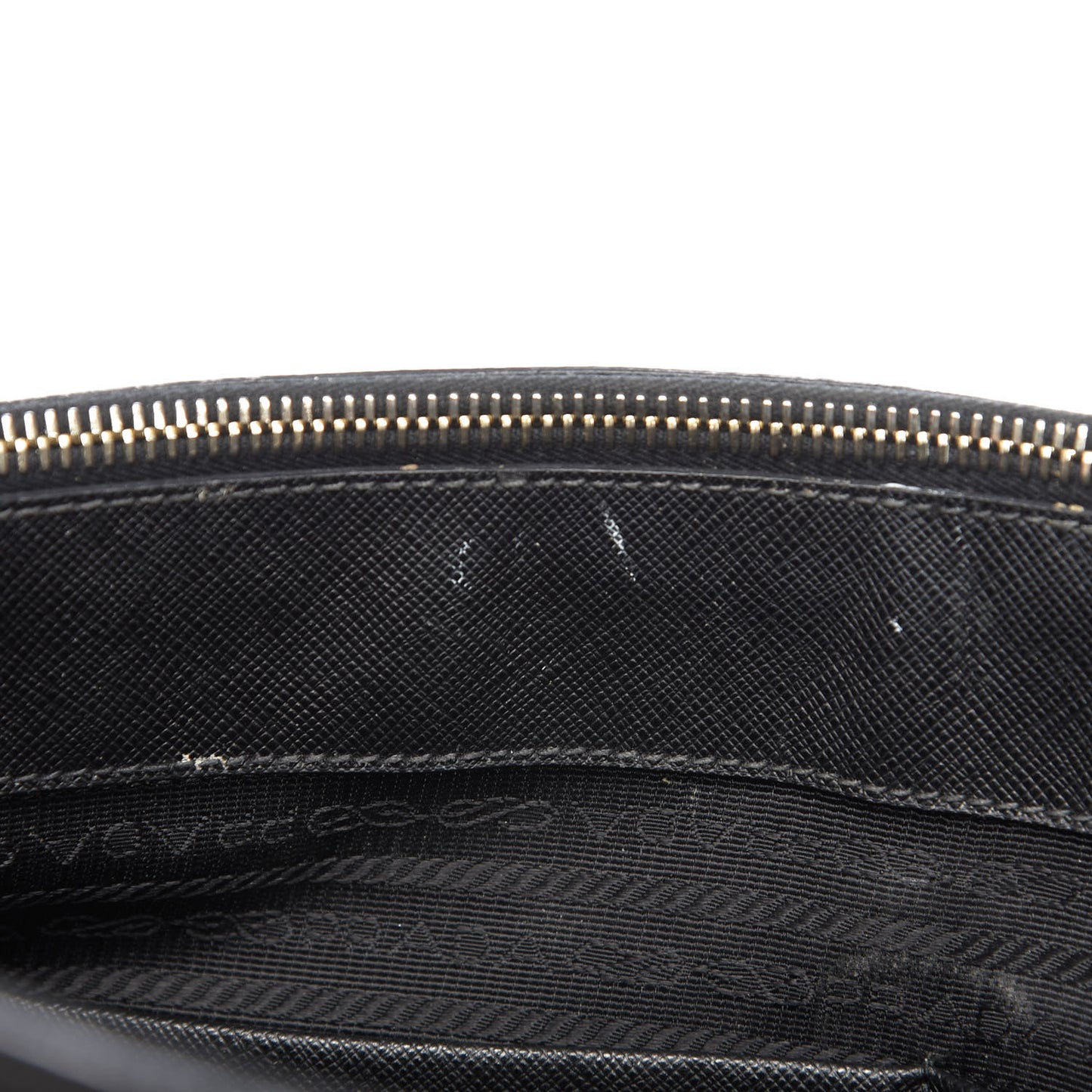 Saffiano Medium Galleria Double Zip Tote Black
