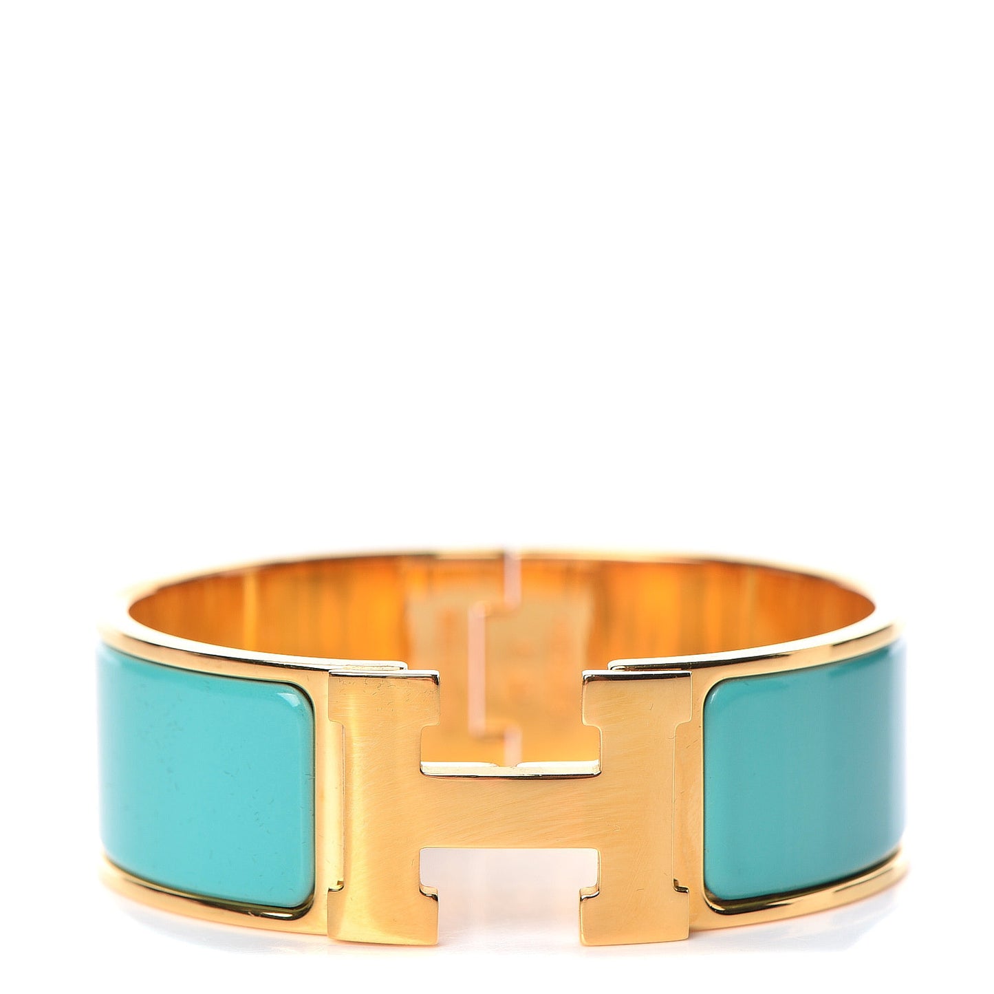 Enamel Wide Clic Clac H Bracelet PM Emerald