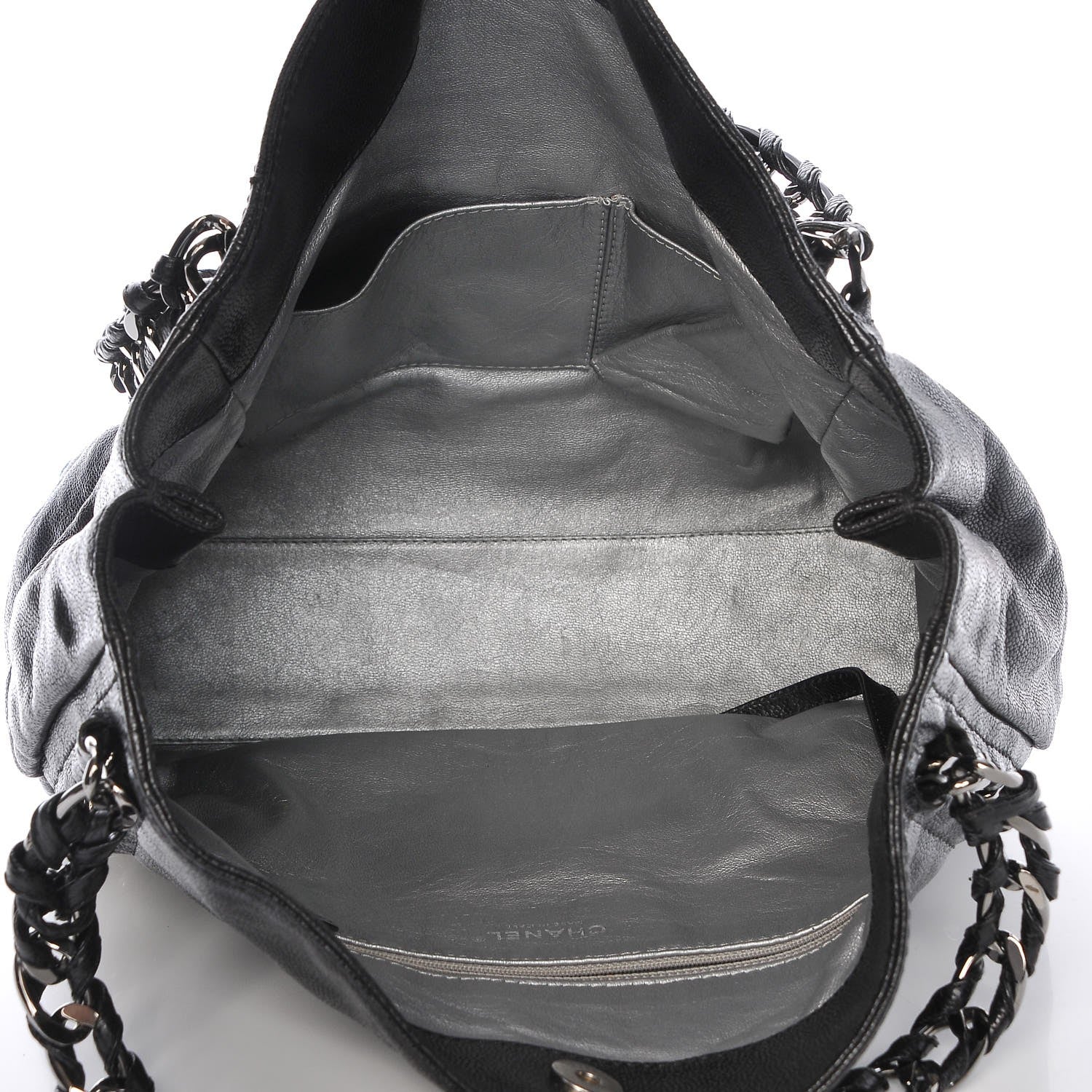 Chanel Glazed Caviar Modern Chain Tote Black 5 of 7