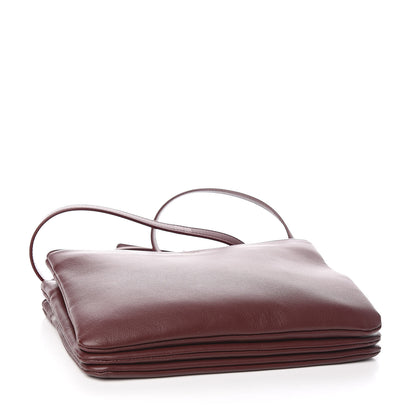 Celine Smooth Lambskin Small Trio Crossbody Bag Burgundy 4 of 11